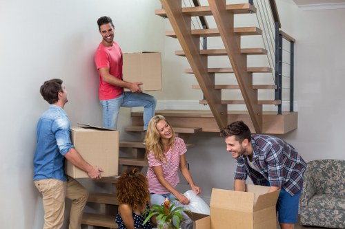 Local movers loading belongings for a Crystal Palace home move