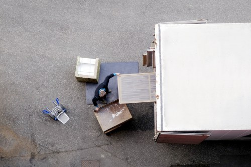 Packed boxes and furniture ready for a Crystal Palace move