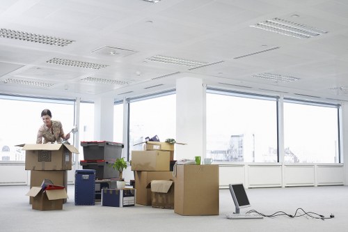 Team managing waste and disposal during a move